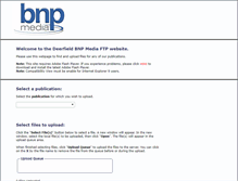 Tablet Screenshot of dfupload.bnpmedia.com